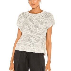ATM Anthony Thomas Melillo Chunky Mouline Raglan Sweater In Cream - XS